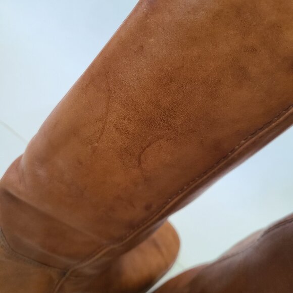 Vintage Mens 13 D Frye Black Label All Leather Square Toe 2563 Campus Boots 70s - Picture 13 of 16